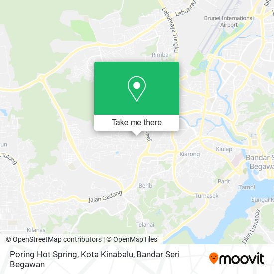 Poring Hot Spring, Kota Kinabalu map