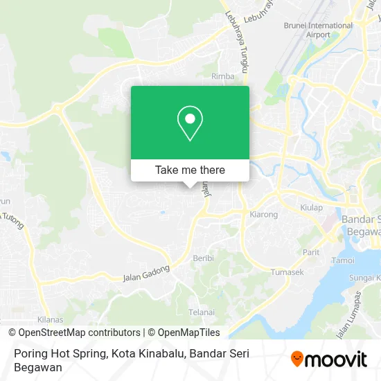 Poring Hot Spring, Kota Kinabalu map
