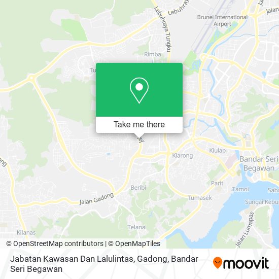 Jabatan Kawasan Dan Lalulintas, Gadong map