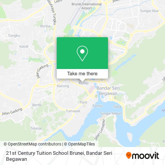 21st Century Tuition School Brunei map