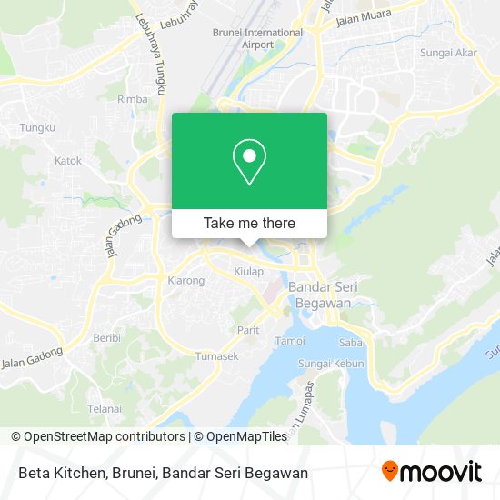 Beta Kitchen, Brunei map