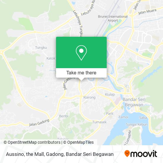 Aussino, the Mall, Gadong map