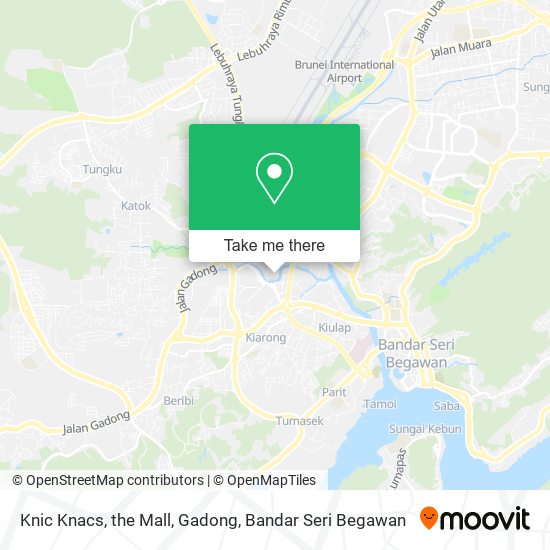 Knic Knacs, the Mall, Gadong map