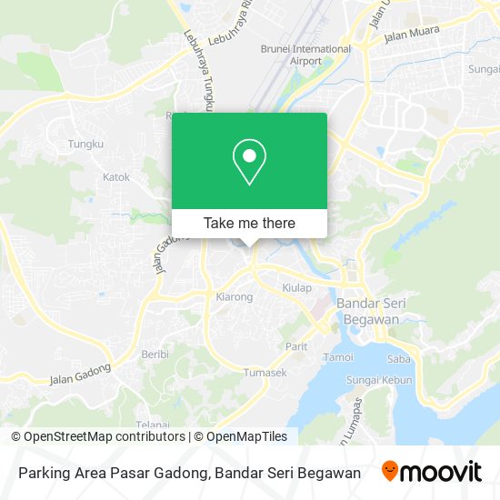 Peta Parking Area Pasar Gadong