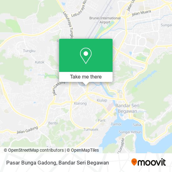 Peta Pasar Bunga Gadong