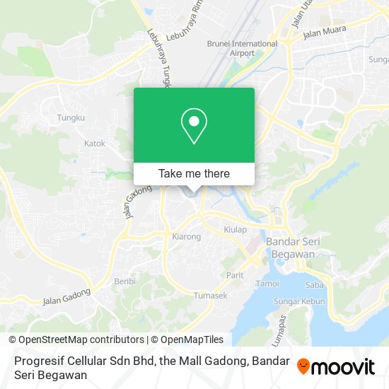 Progresif Cellular Sdn Bhd, the Mall Gadong map