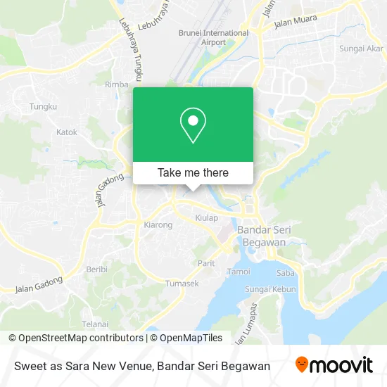 Sweet as Sara New Venue map