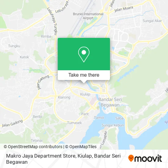 Peta Makro Jaya Department Store, Kiulap