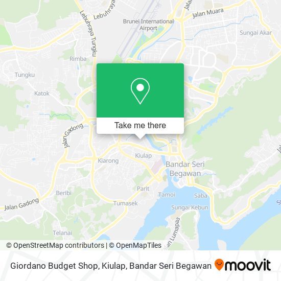 Giordano Budget Shop, Kiulap map