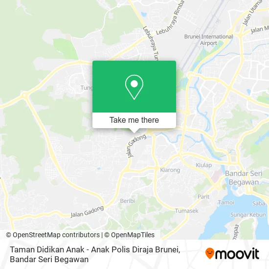 Taman Didikan Anak - Anak Polis Diraja Brunei map