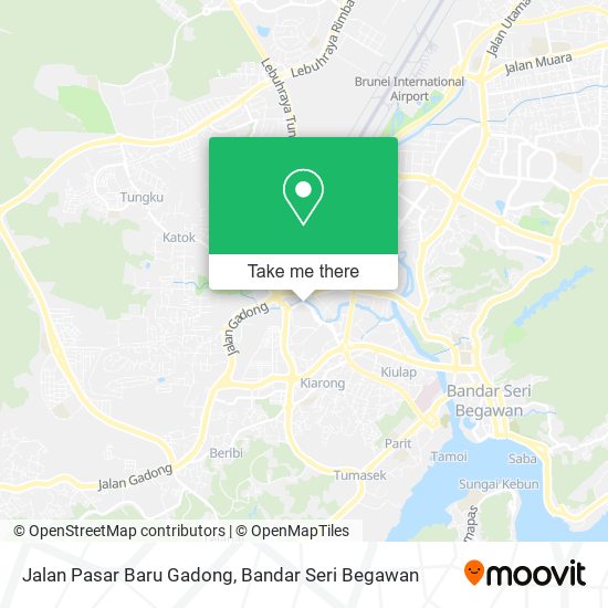 Peta Jalan Pasar Baru Gadong