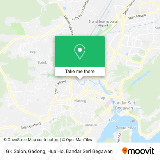 GK Salon, Gadong, Hua Ho map