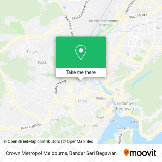 Crown Metropol Melbourne map