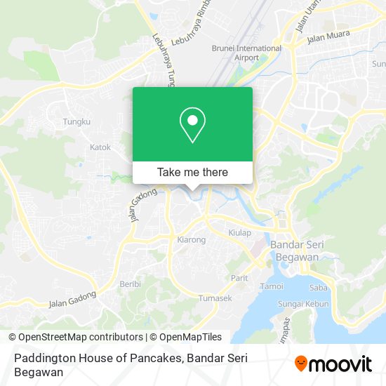 Paddington House of Pancakes map