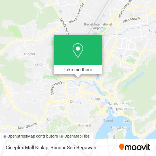 Peta Cineplex Mall Kiulap