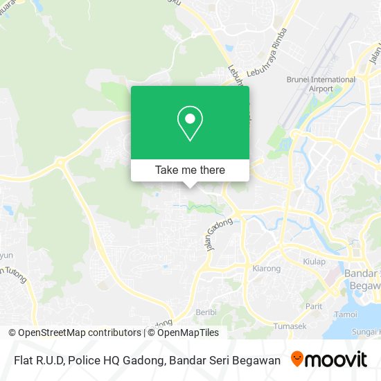 Flat R.U.D, Police HQ Gadong map