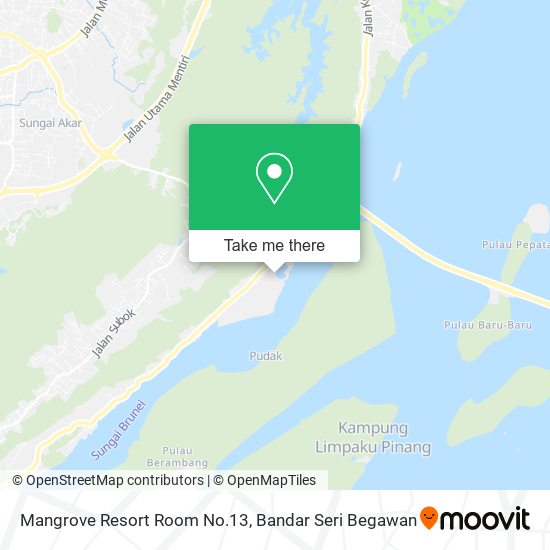 Mangrove Resort Room No.13 map