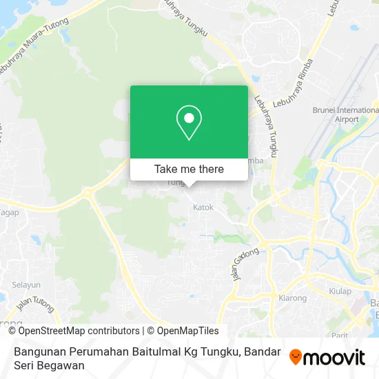 Bangunan Perumahan Baitulmal Kg Tungku map