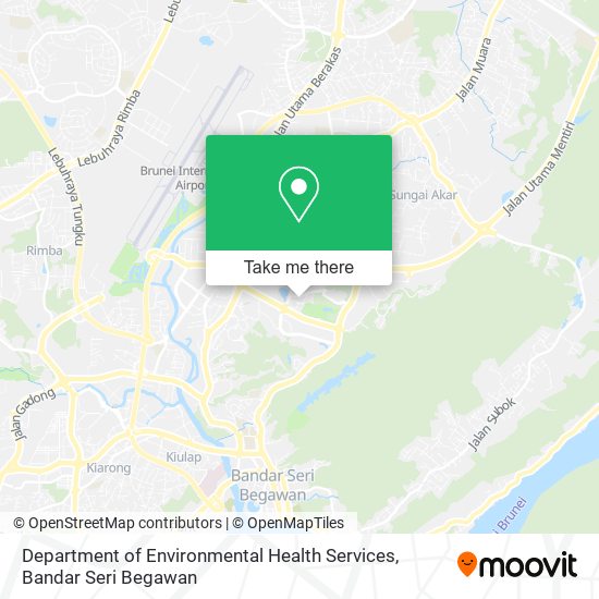 Department of Environmental Health Services map