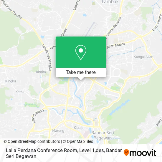 Laila Perdana Conference Room, Level 1,des map