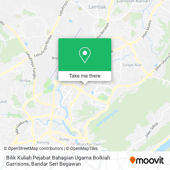 Bilik Kuliah Pejabat Bahagian Ugama Bolkiah Garrisons map