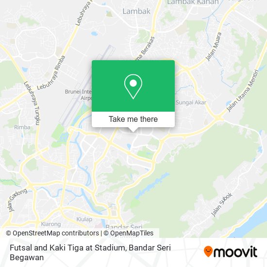 Futsal and Kaki Tiga at Stadium map