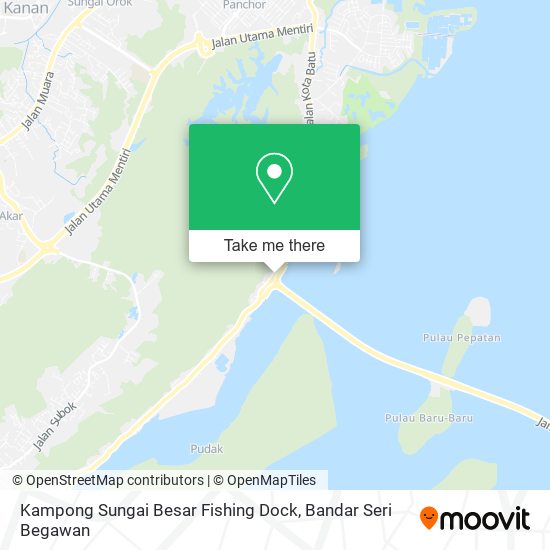 Kampong Sungai Besar Fishing Dock map