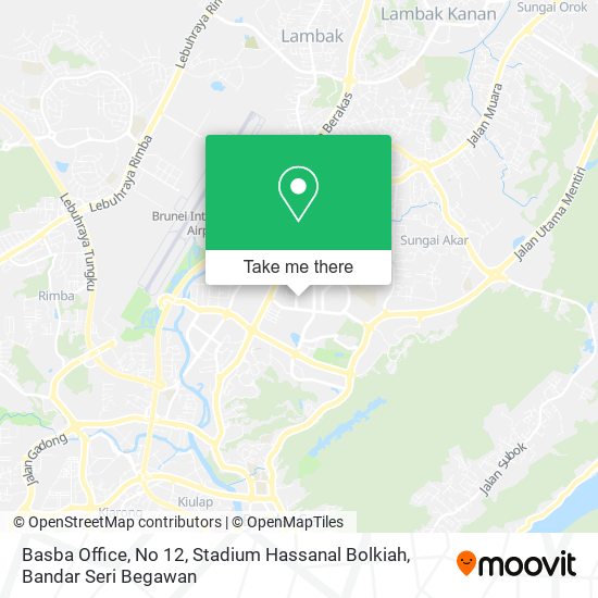Basba Office, No 12, Stadium Hassanal Bolkiah map