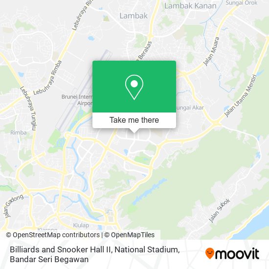 Billiards and Snooker Hall II, National Stadium map