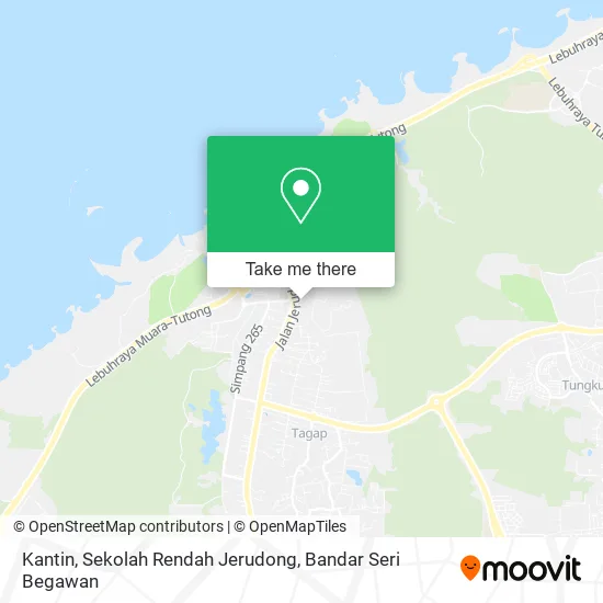 Kantin, Sekolah Rendah Jerudong map