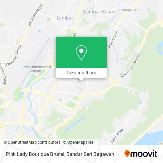 Pink Lady Boutique Brunei map