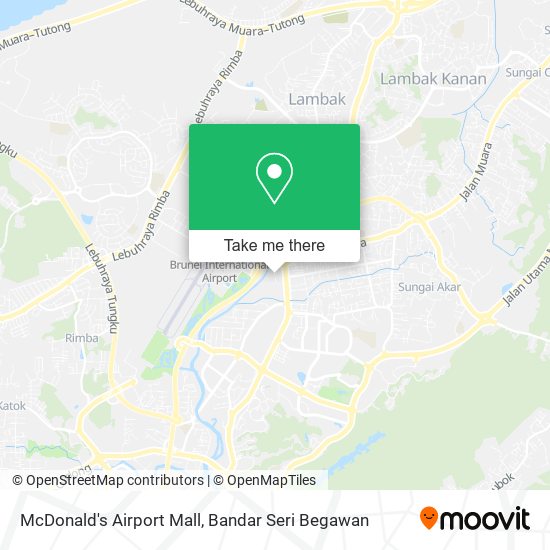 Peta McDonald's Airport Mall