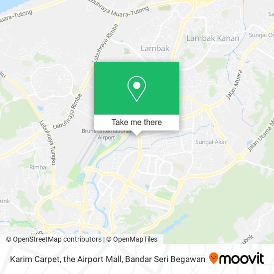 Karim Carpet, the Airport Mall map