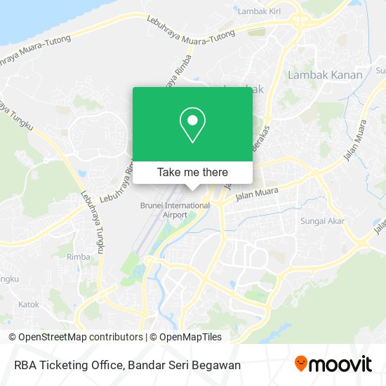 RBA Ticketing Office map