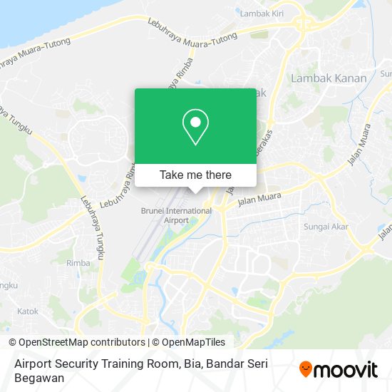 Airport Security Training Room, Bia map