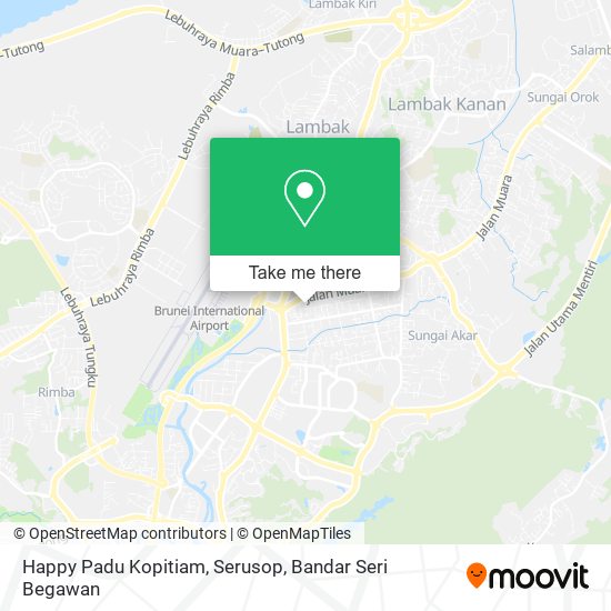 Happy Padu Kopitiam, Serusop map