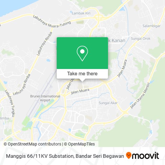 Manggis 66/11KV Substation map