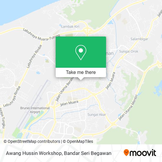 Awang Hussin Workshop map