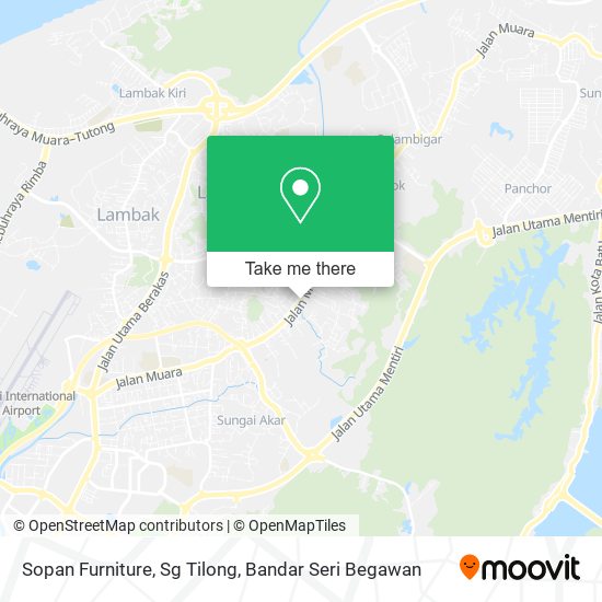 Sopan Furniture, Sg Tilong map