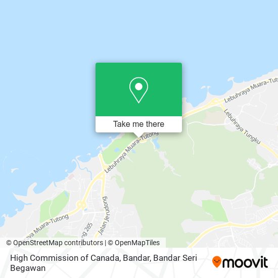 High Commission of Canada, Bandar map