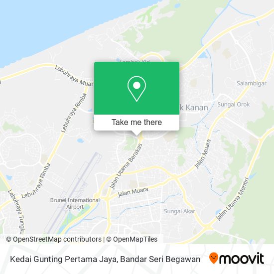 Peta Kedai Gunting Pertama Jaya