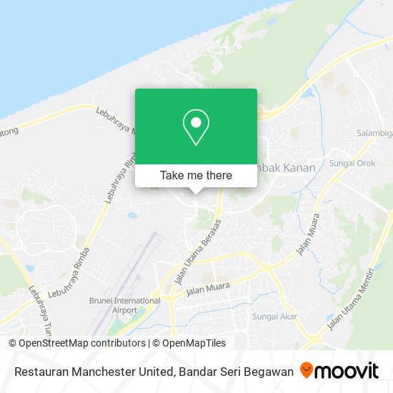 Peta Restauran Manchester United