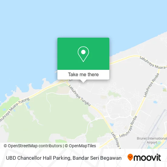 UBD Chancellor Hall Parking map