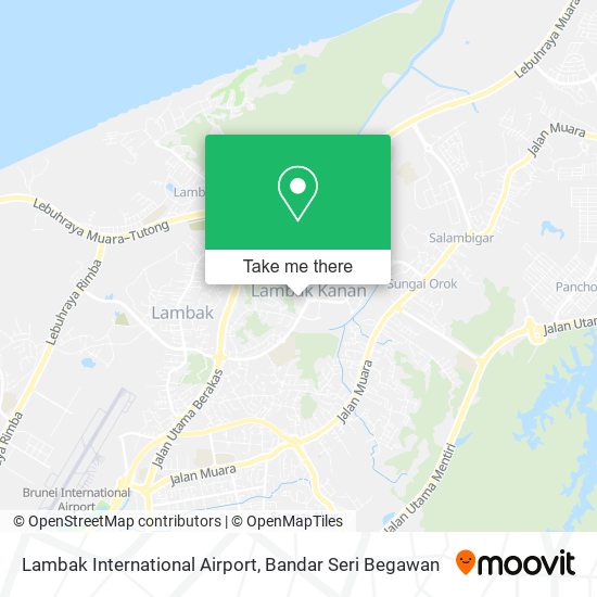 Lambak International Airport map