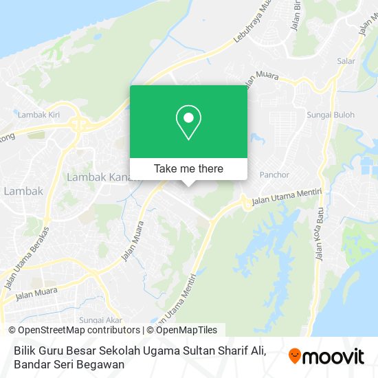 Peta Bilik Guru Besar Sekolah Ugama Sultan Sharif Ali
