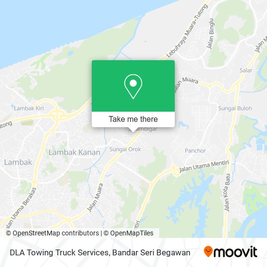 DLA Towing Truck Services map