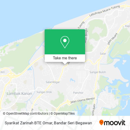 Syarikat Zarinah BTE Omar map
