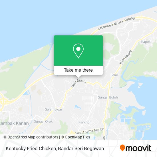 Kentucky Fried Chicken map