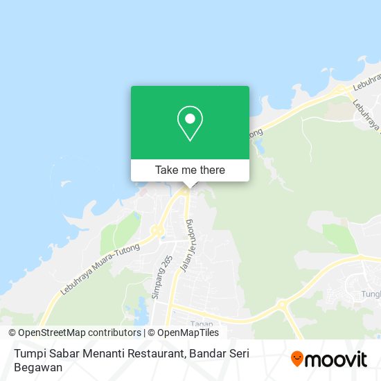 Tumpi Sabar Menanti Restaurant map