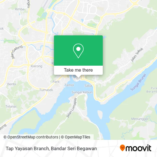 Tap Yayasan Branch map